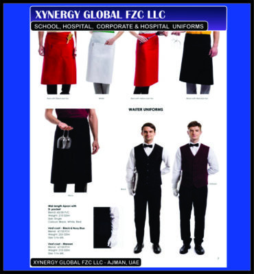 Hotel Uniforms, Mens Wear, Corporate Wear, Uniforms in Ajman, United Arab Emirates (UAE)
